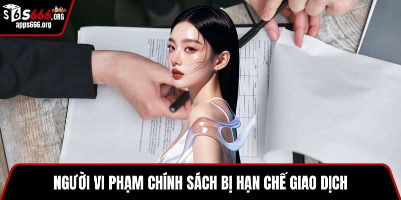 Chơi Có Trách Nhiệm - Những Thông Tin Hội Viên Cần Biết Người vi phạm chính sách bị hạn chế giao dịch